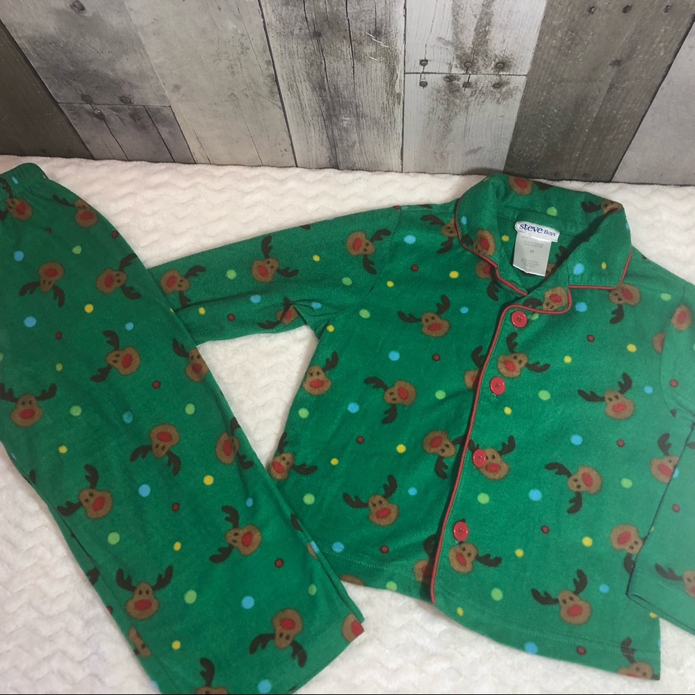 Steve Boys Christmas pajamas.